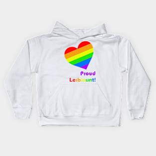 Proud Lesbiaunt Kids Hoodie